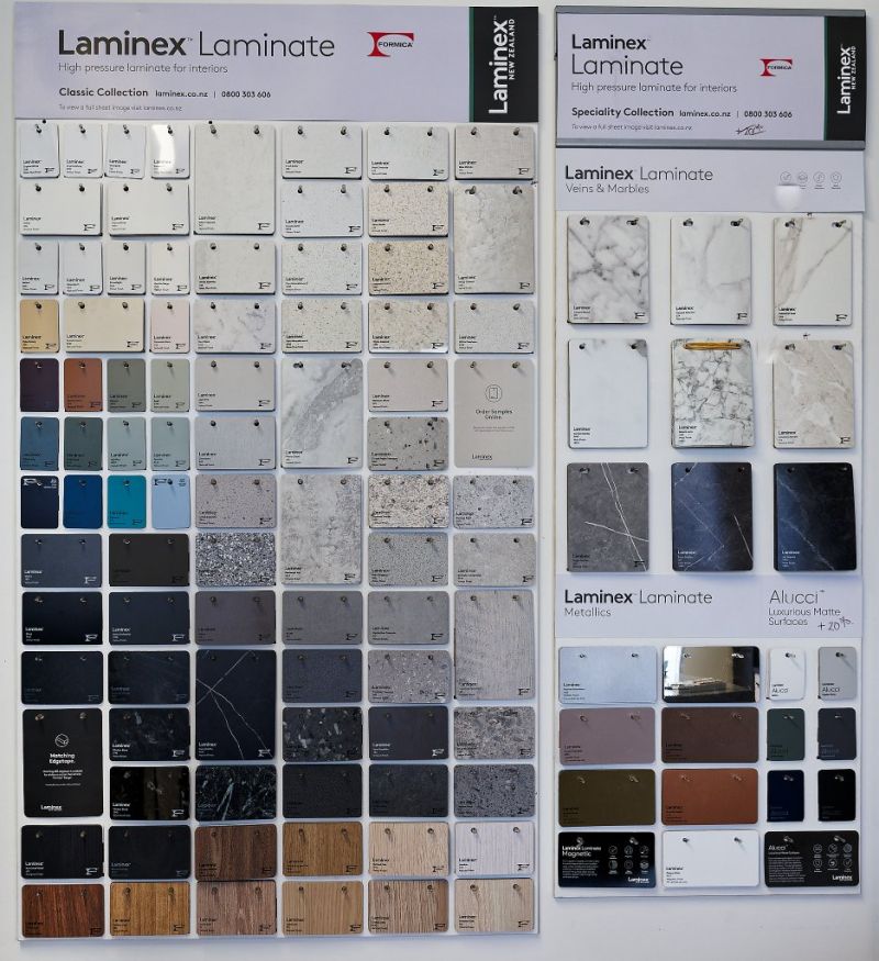 Laminate colour options